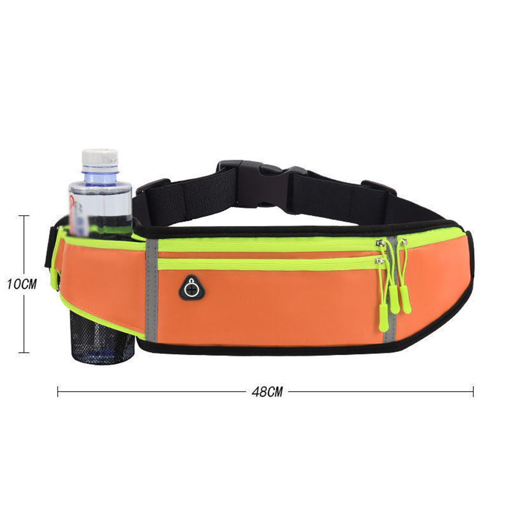 Multifunctional outdoor sports upgraded nylon fanny pack waist bag with water bottle pocket 6