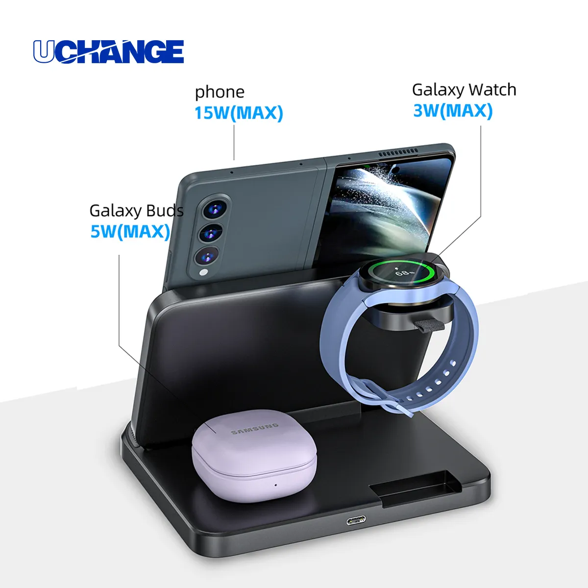 3 In 1 Wireless Charging Dock for Samsung Galaxy Z Fold7654 1