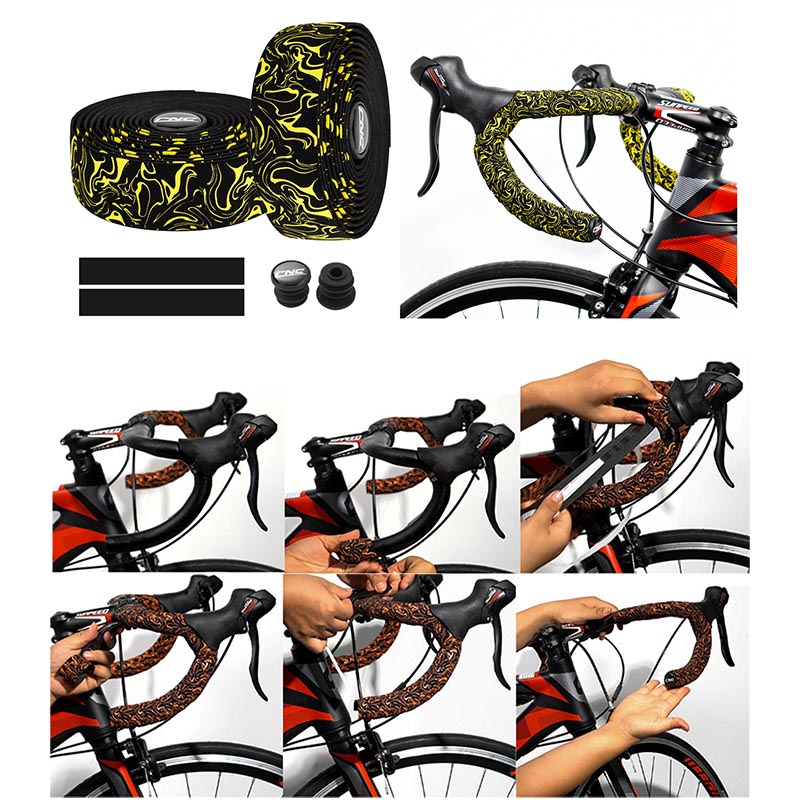Road Bike Bar Wraps Tape With End Plug 2