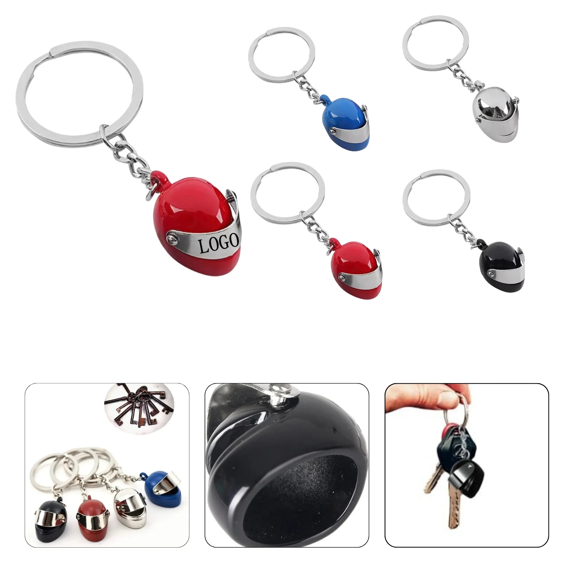 Motorcycle Helmet Keychain Pendant 6