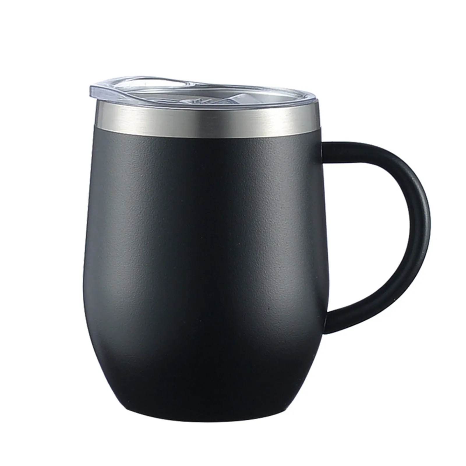 12oz Stainless Steel Insulated Coffee Tumbler Handle 6
