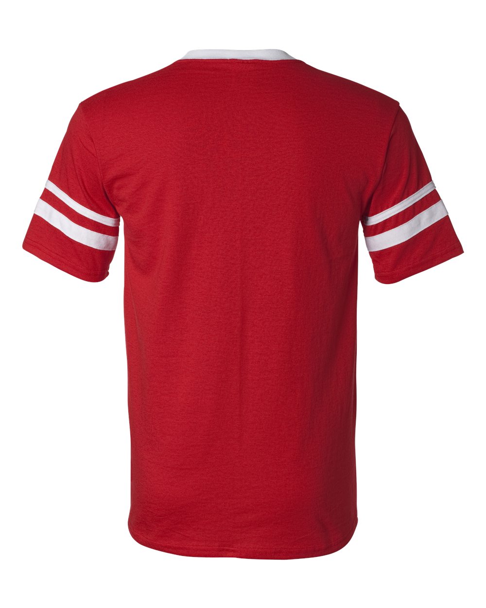 V-Neck Jersey with Striped Sleeves - 360 115