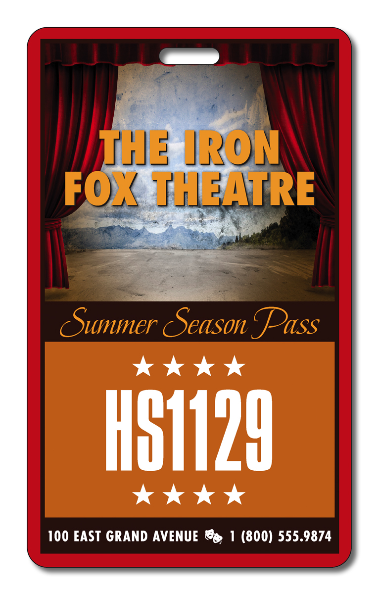 Extra-Thick Laminated I.D./Event Badge with Punch - 3.625x3.125 - 24 pt. 2