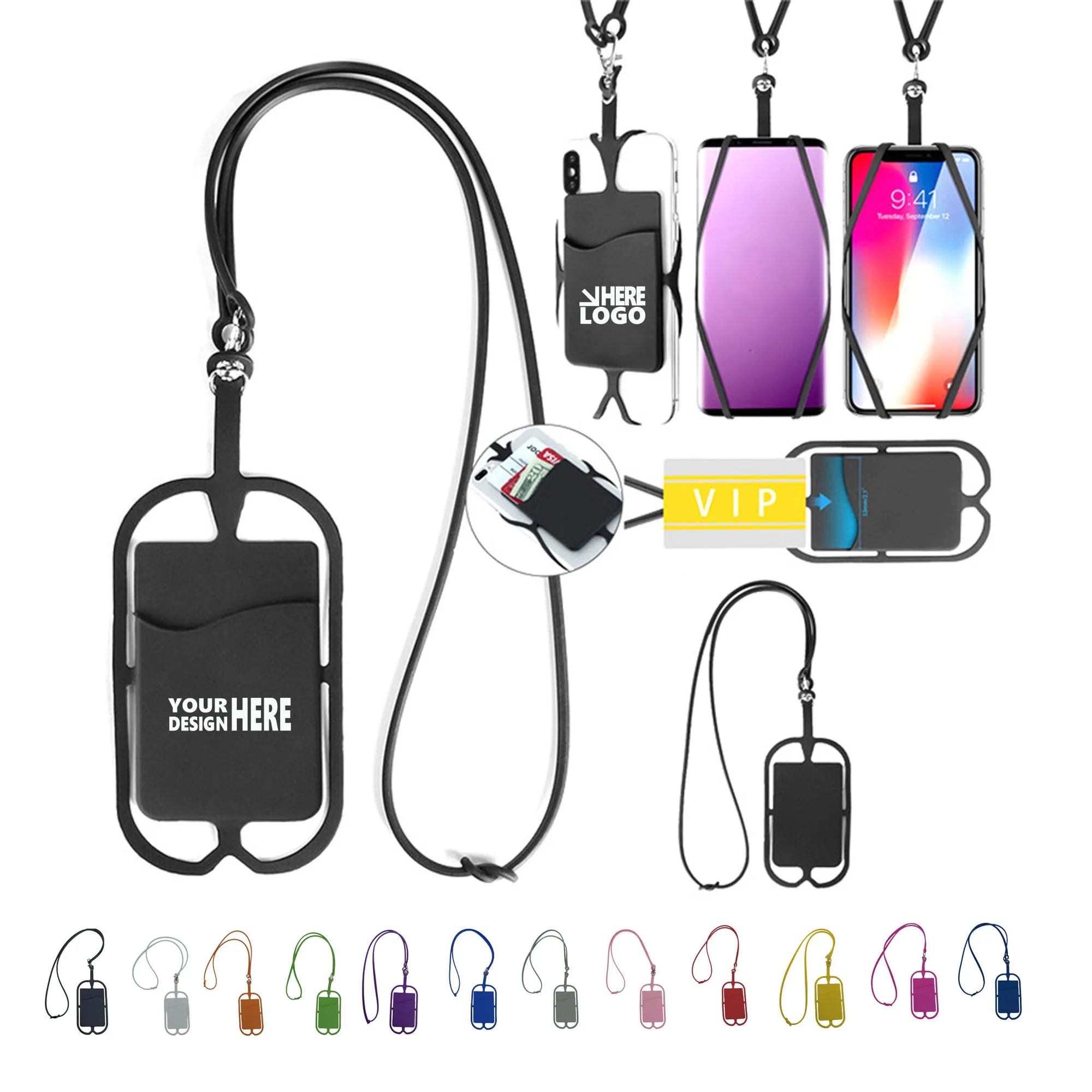 Silicone Strappy Mobile Device Pocket