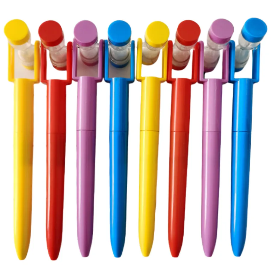 Plastic Hourglass Spinner Ballpoint Pen 2