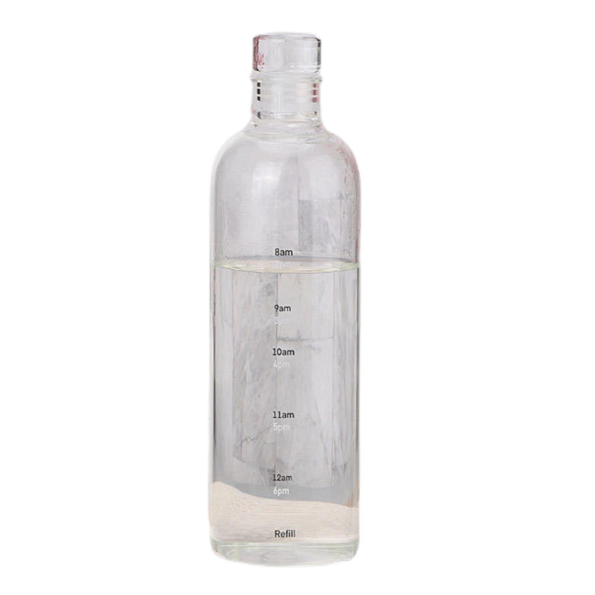 Portable Glass Water Bottle  With Time Marker 11