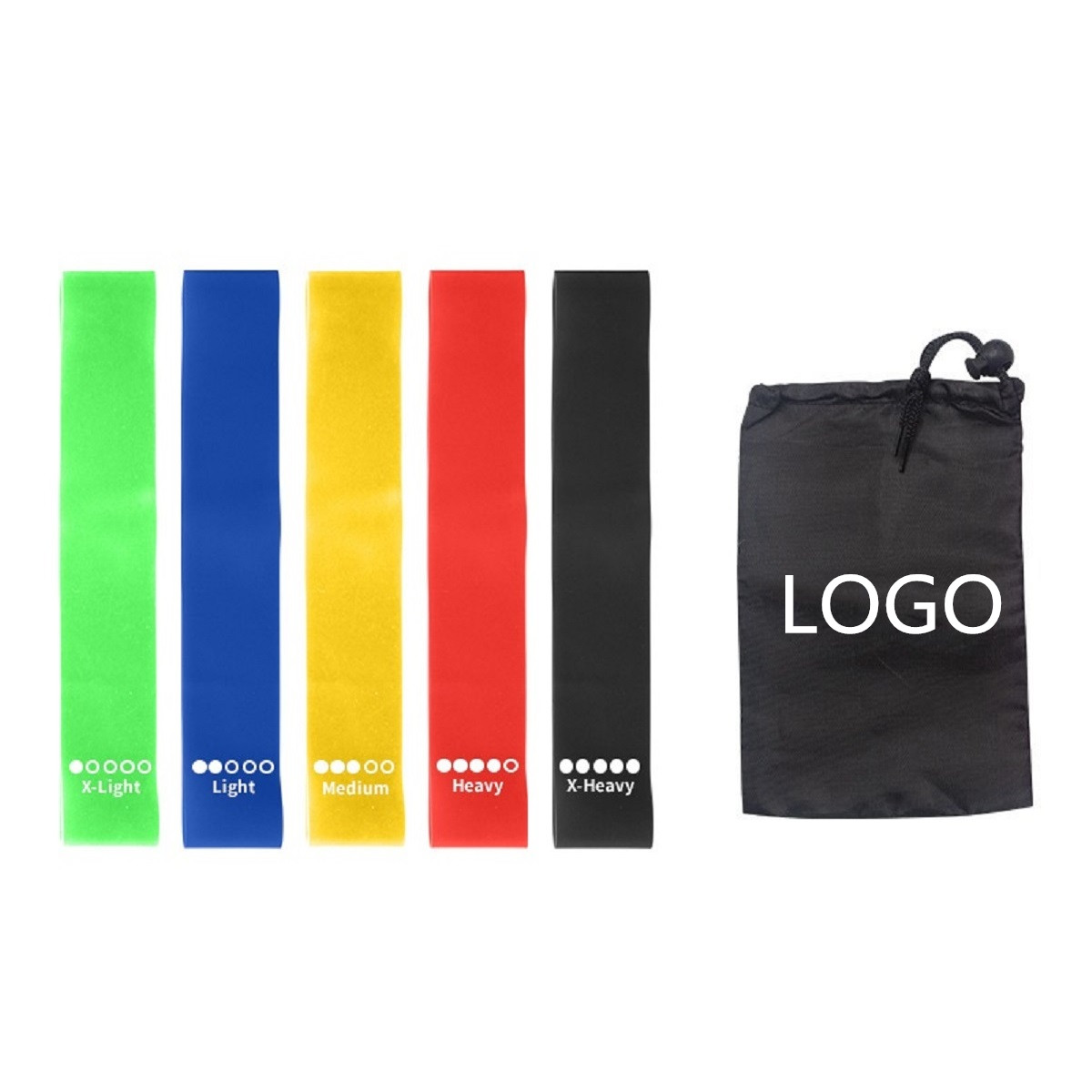 Yoga Resistance Band Set with Carry Pouch 1