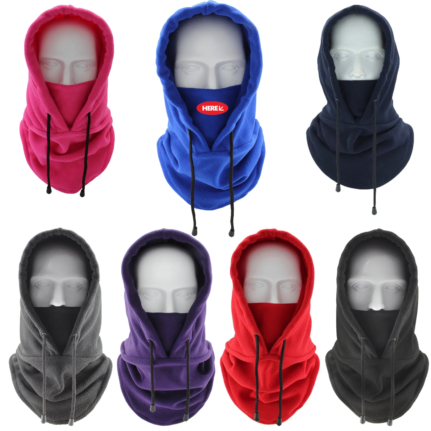 Winter Hat Facial Neck Warmer Mask