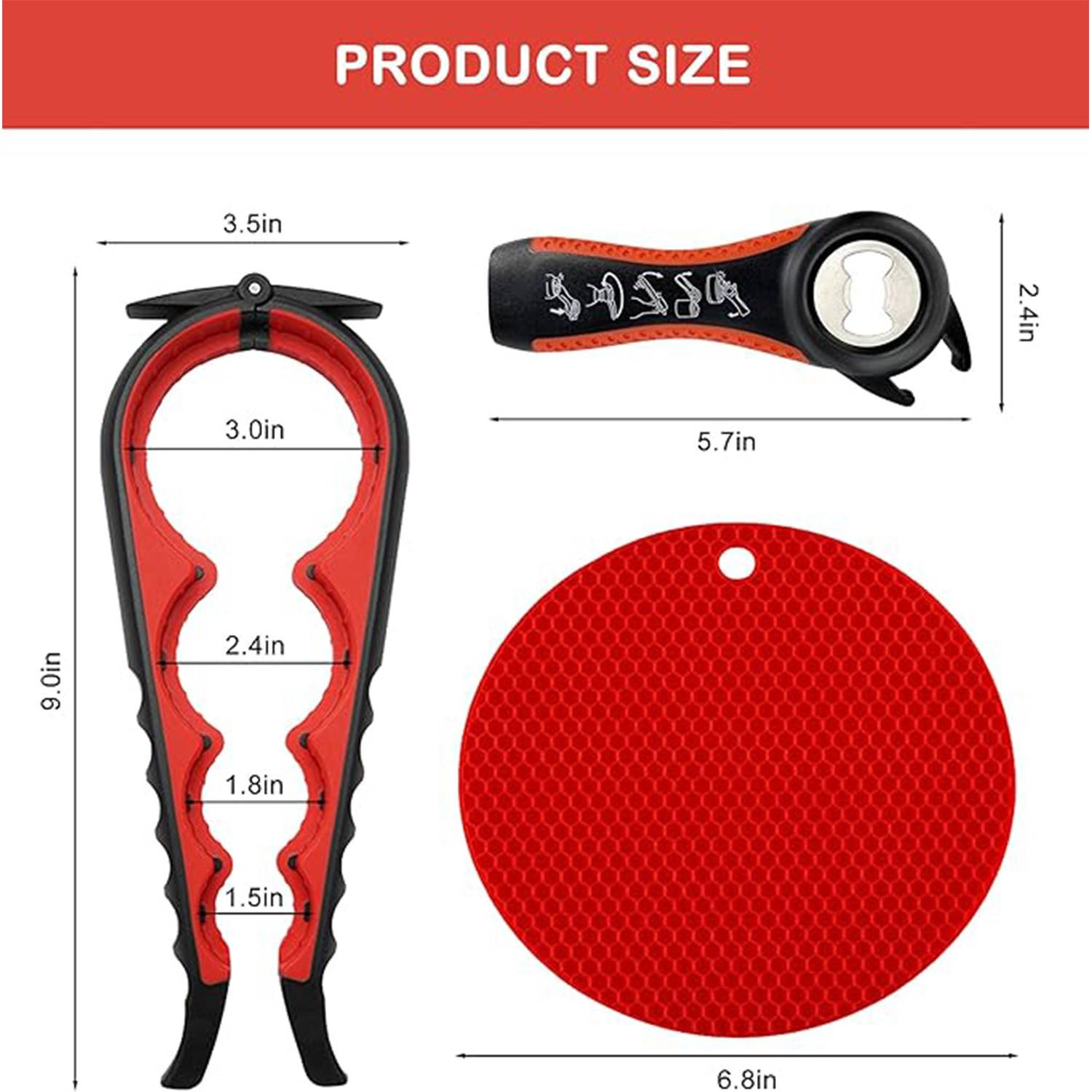 Beer Bottle Opener Set 4 in 1 Creative 4