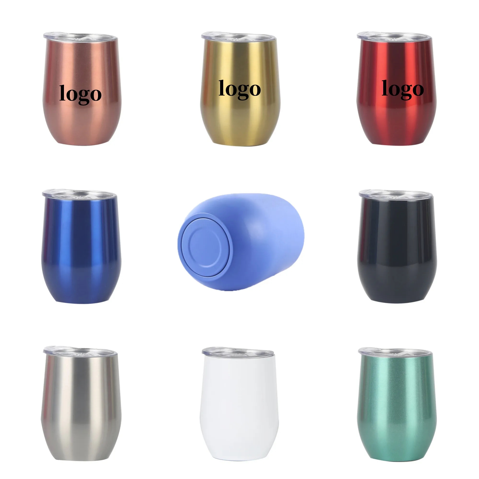 Stainless Steel Wine Tumbler with Lid 6