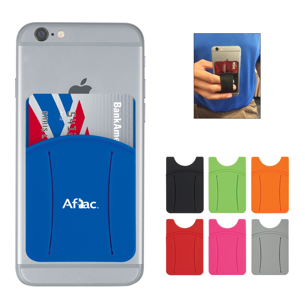 Silicone Phone Wallet with Finger Slot 1