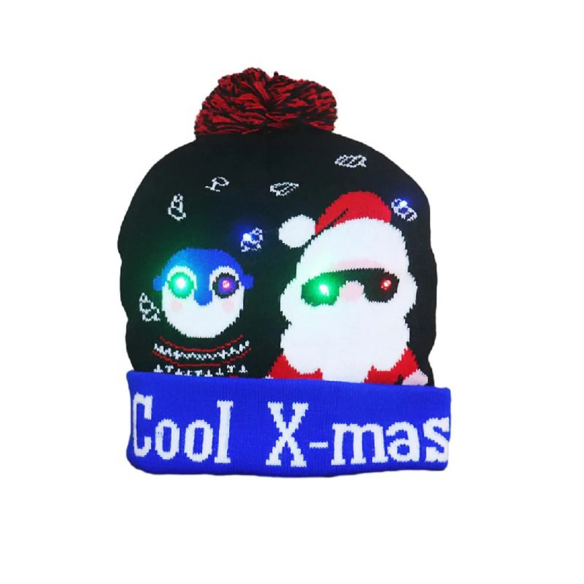 Birthday Christmas LED Lights Knitted Hat MOQ 100PCS 9