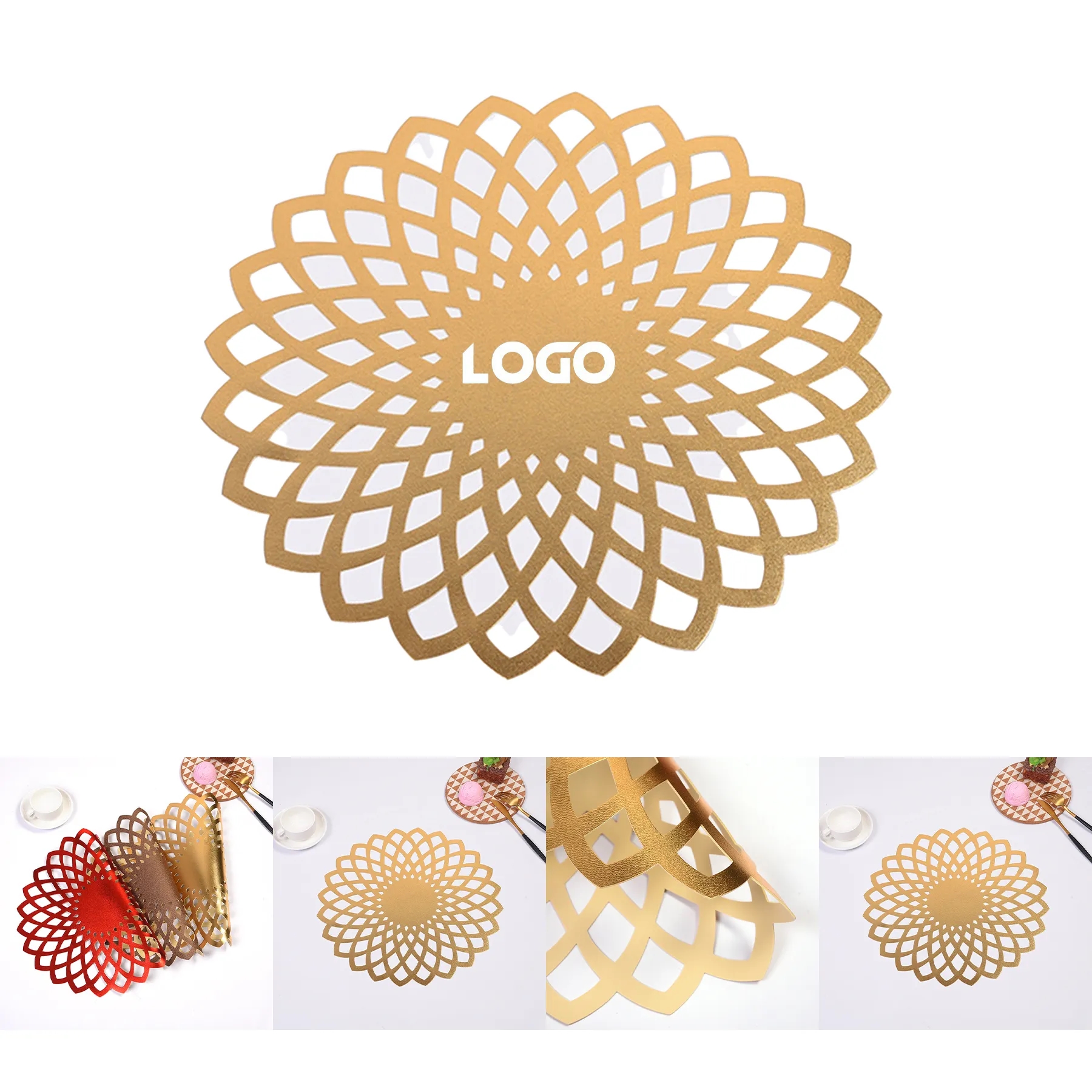 PVC Hollow Insulation Coaster Placemat 2