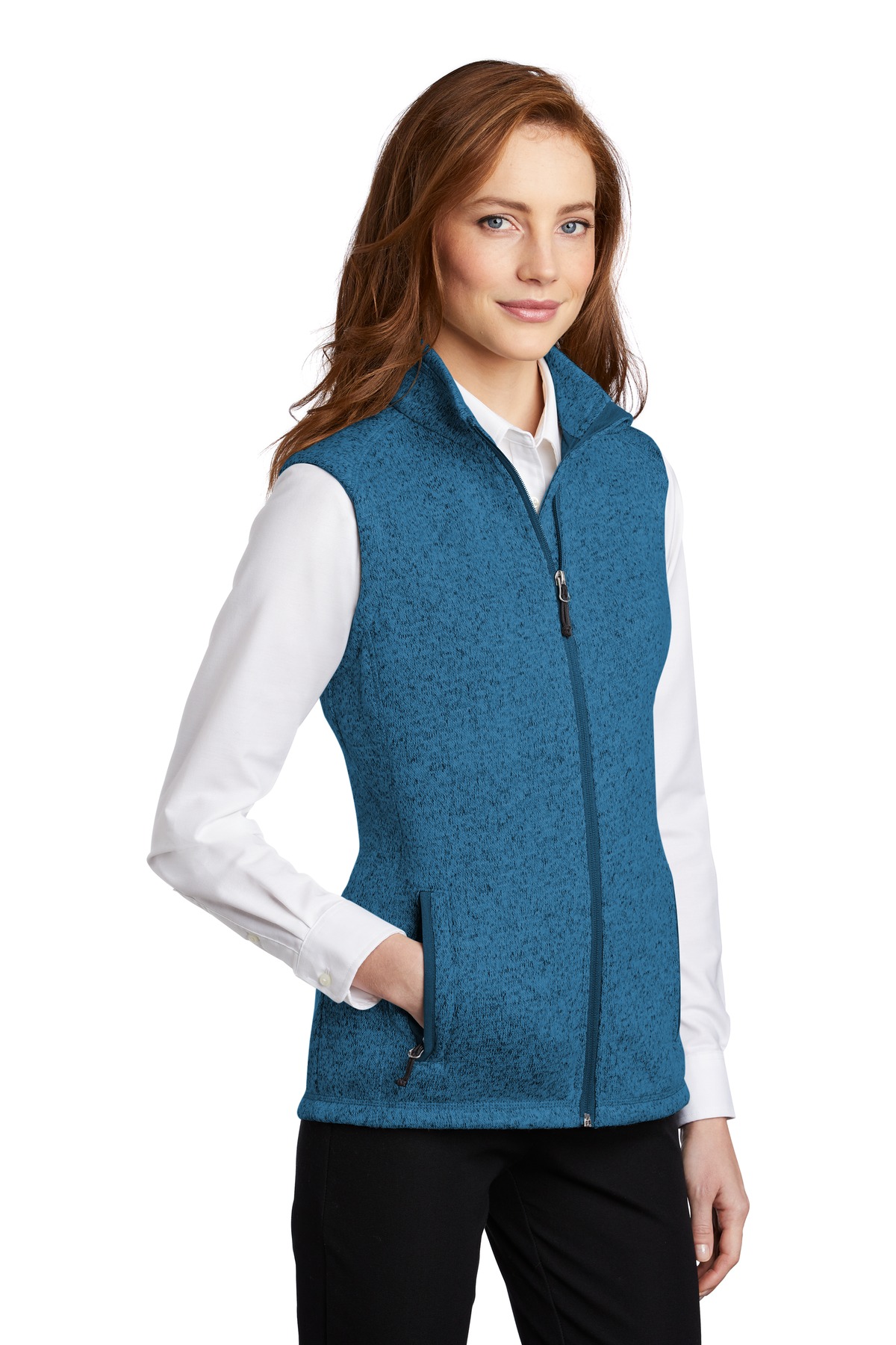 Port Authority Women's Sweater Fleece Vest L236 12