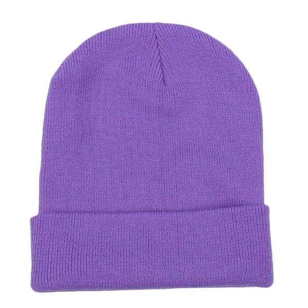 Embroidered Acrylic Knit Beanie with Cuff 17