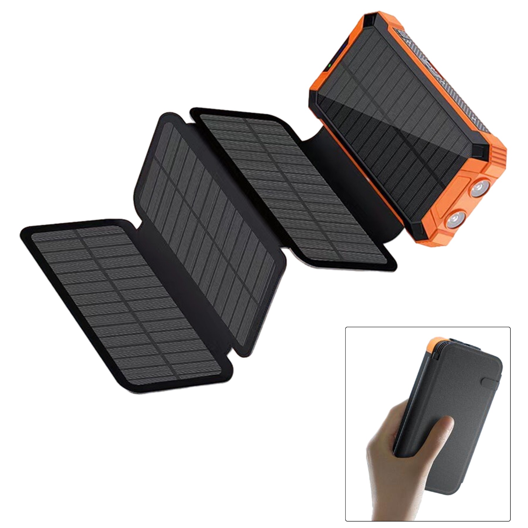 Four Panel High Capacity Foldable Solar Power Bank(20000Mah) 4
