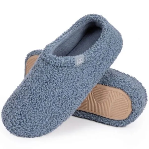 HomeTop Women's Cozy Memory Foam Loafer Slippers 7