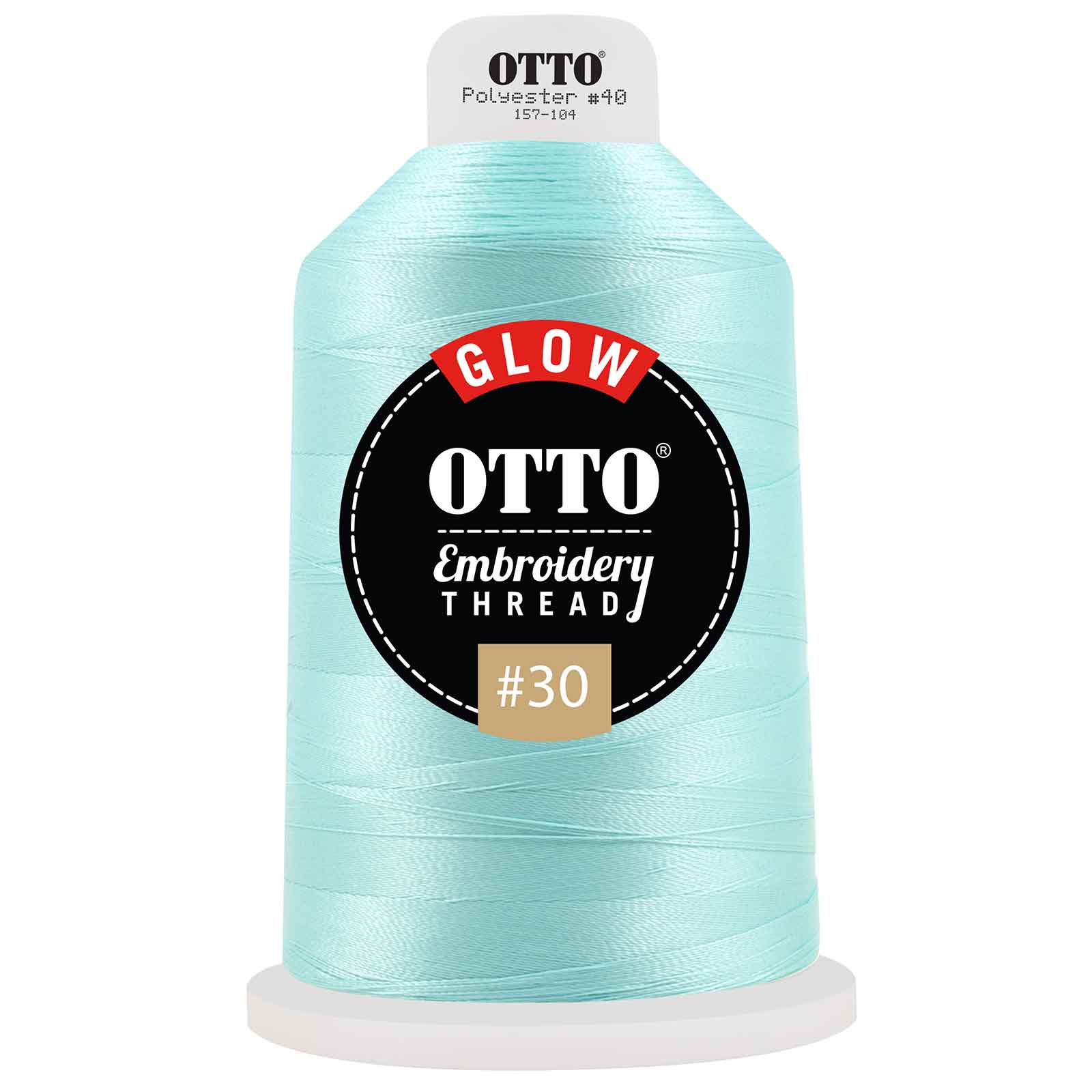 OTTO Embroidery Glow in the Dark Thread #30 4,400 yd. King Cone 12