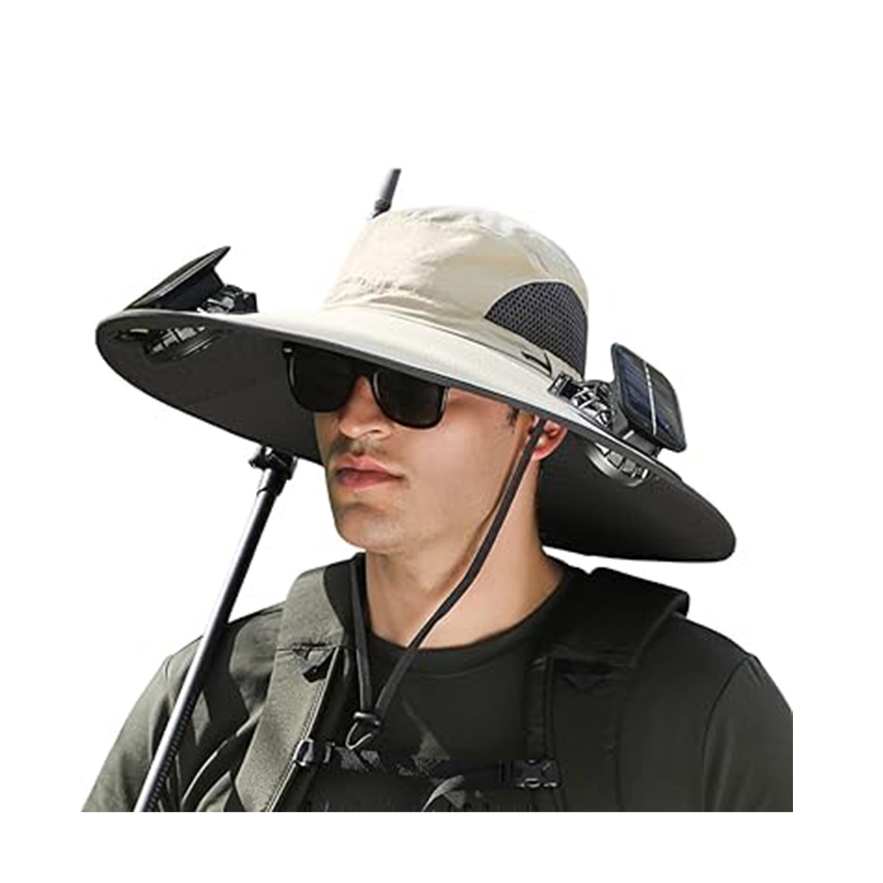 Sun Hat with 2 Solar Fans 7