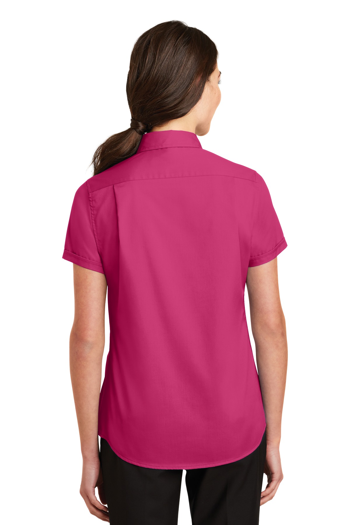 Port Authority Women's Short Sleeve SuperPro Twill Shirt. L664 24