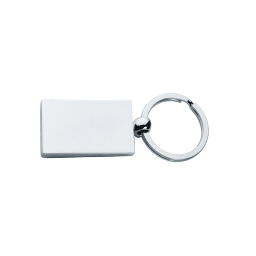 Silver Rectangle Keychains