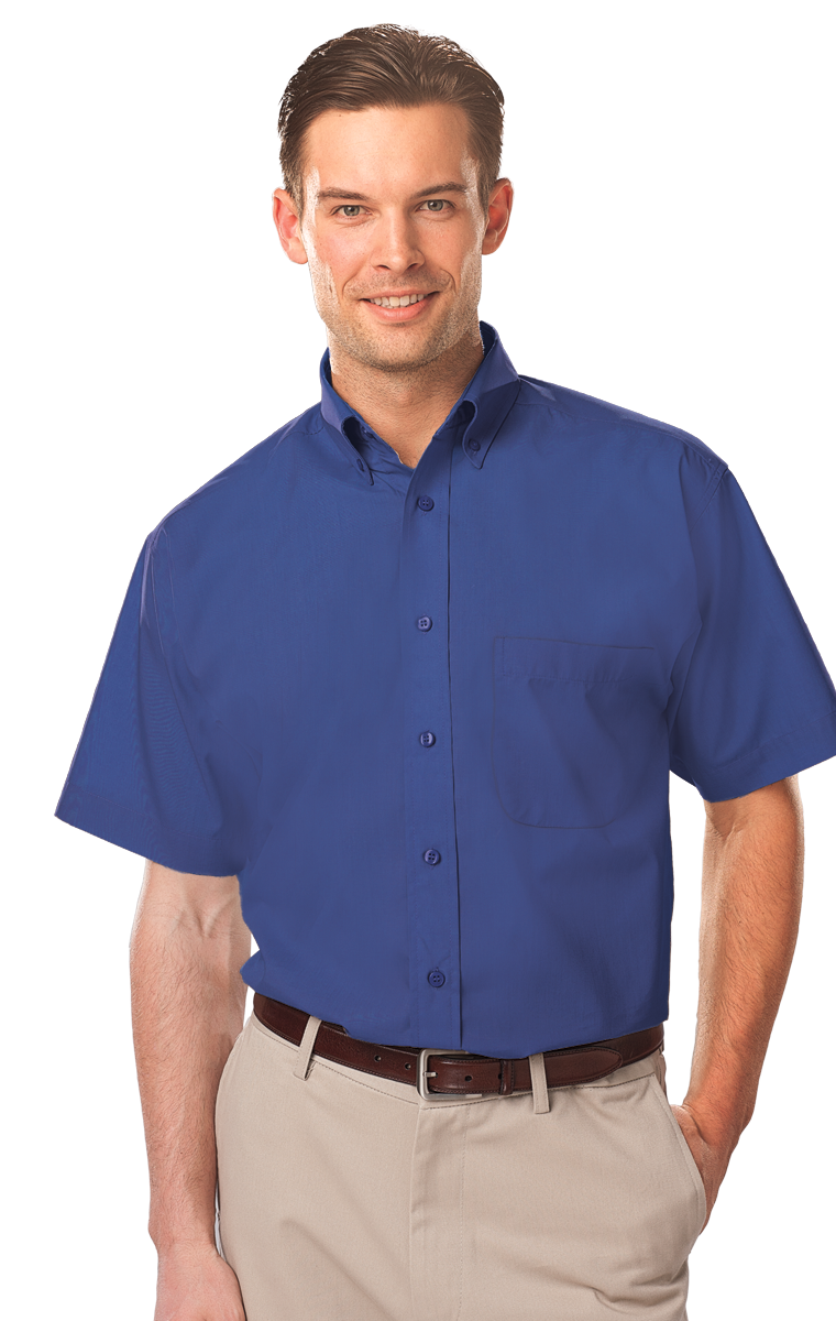 Men's Short-Sleeve Value Poplin Shirt 17