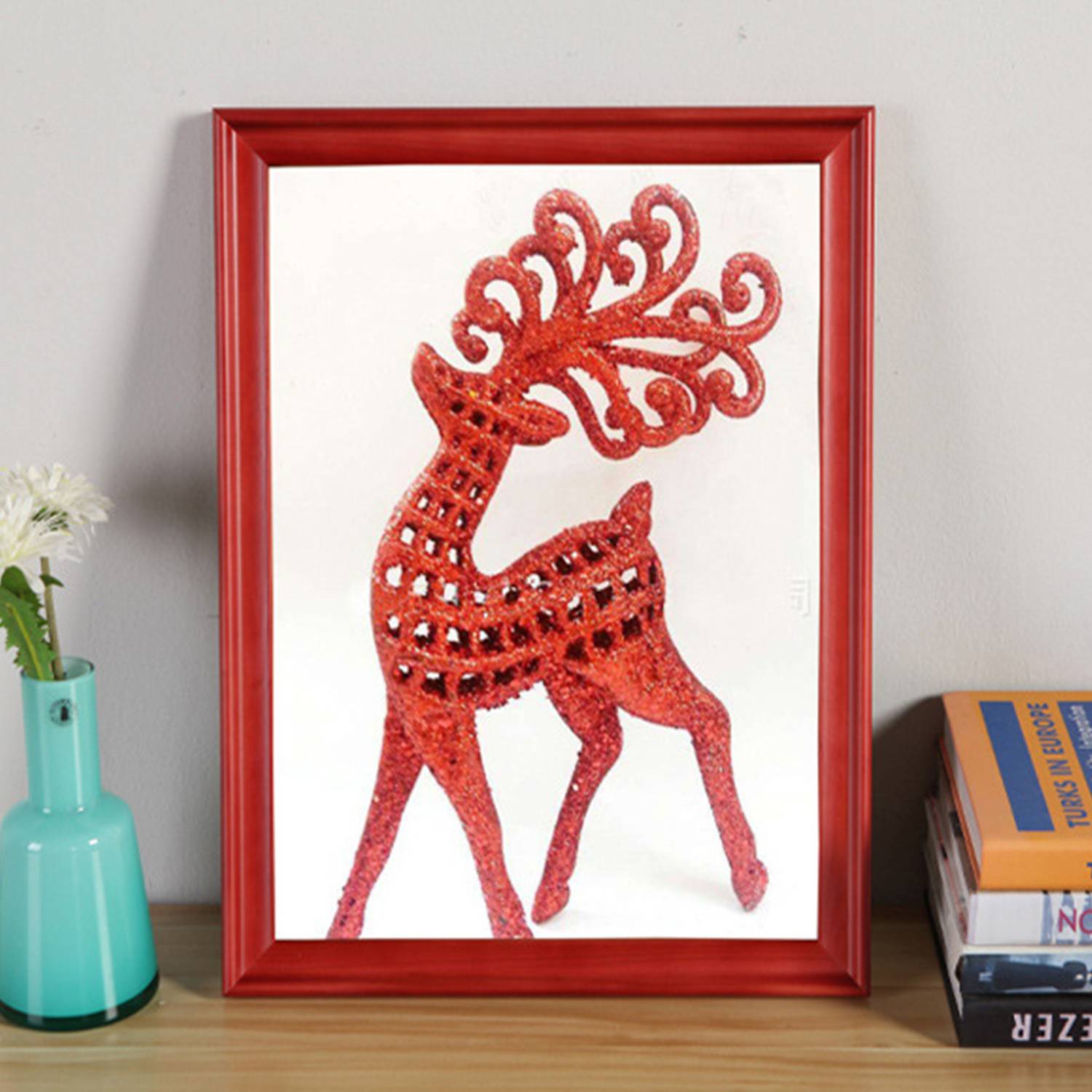 Solid Wood Picture Frame Hanging Wall Table 7 Inches 6
