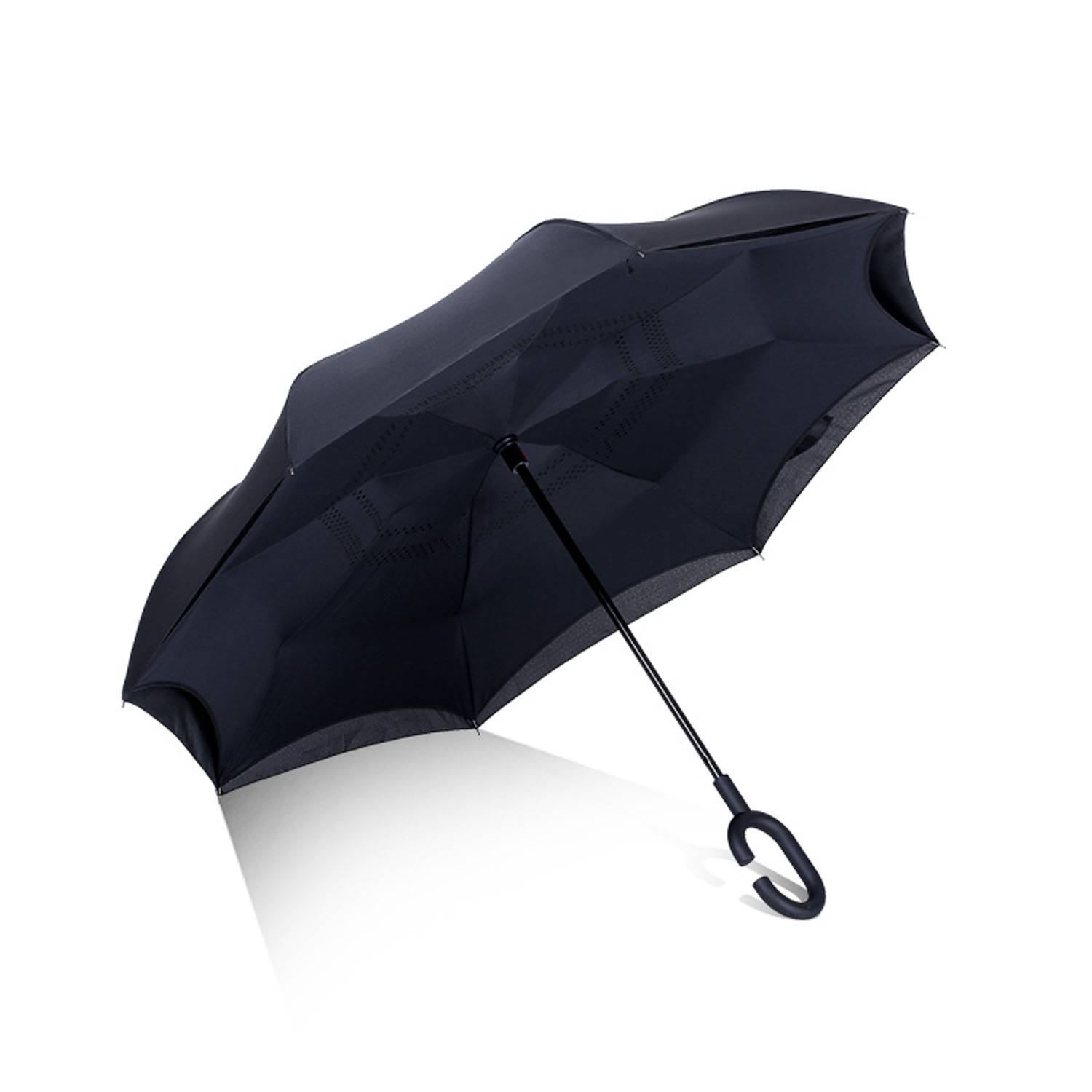 C-Shaped Handle Windproof Reverse automatic Folding Umbrella 4