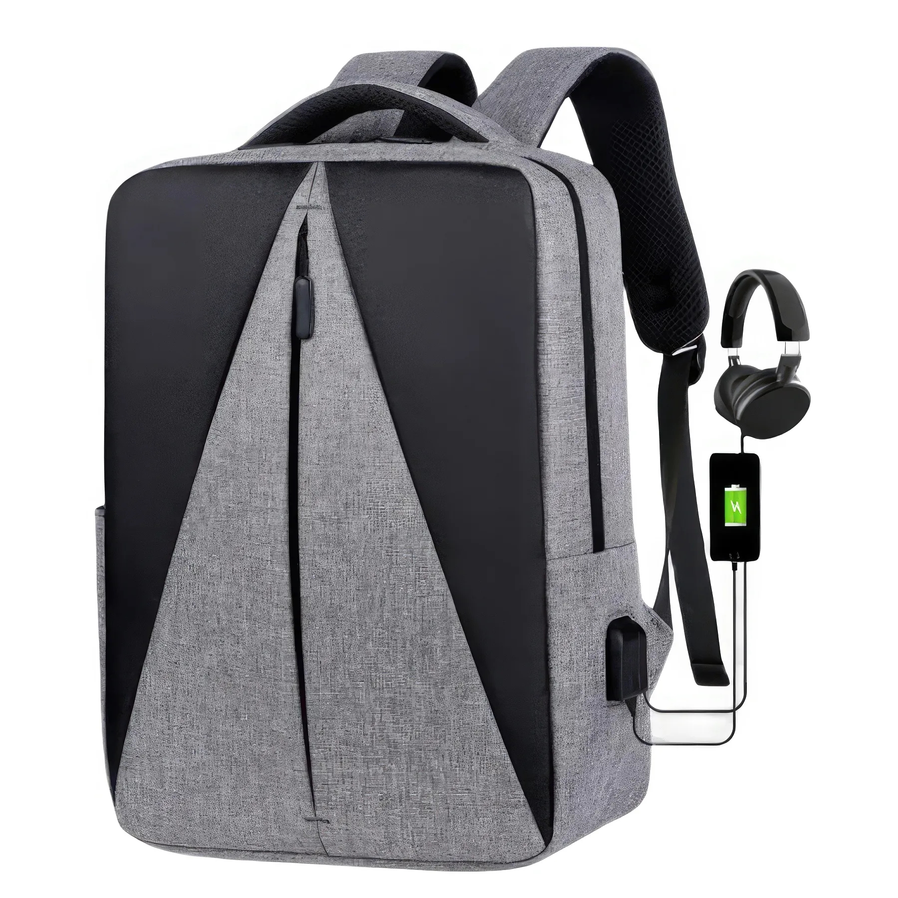 Travel Business School Laptop Backpack with USB Port 2