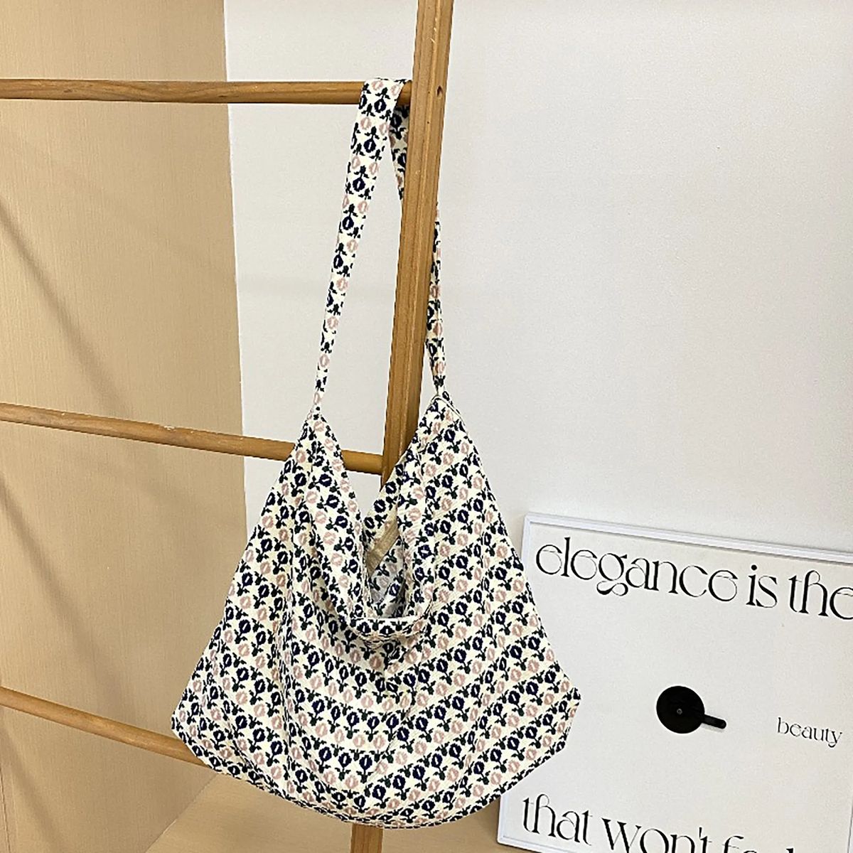 Durable Leopard Print Tote Cotton Blend 3