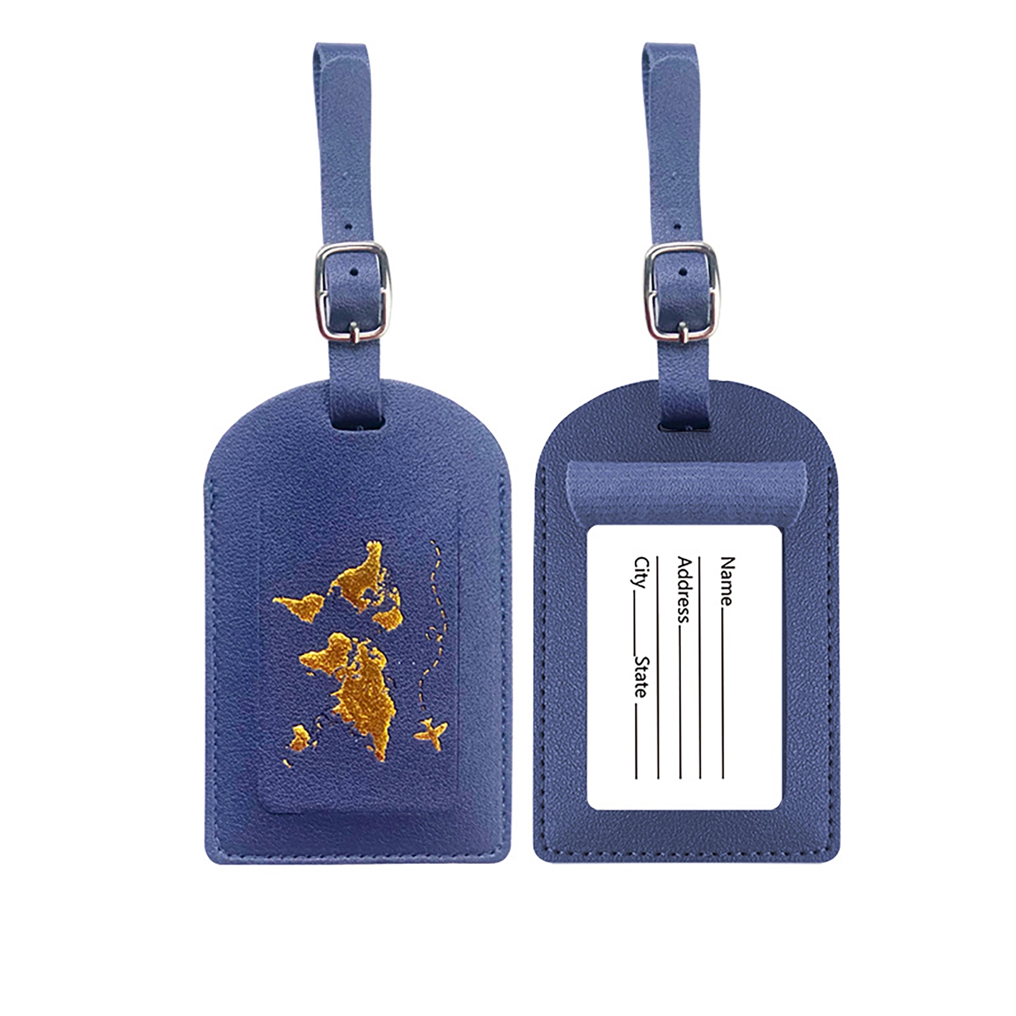 MOQ 100pcs PU Leather Passport Cover Luggage Tag Set 23