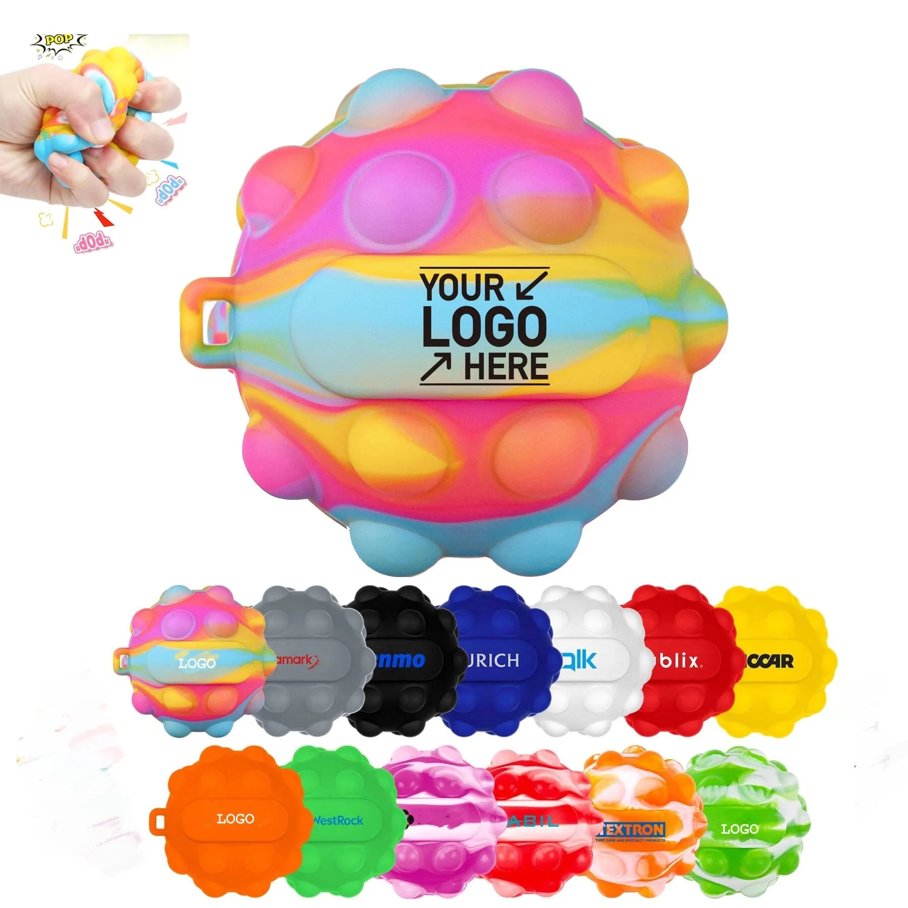 Push Bobble Fidget Stress Ball 18