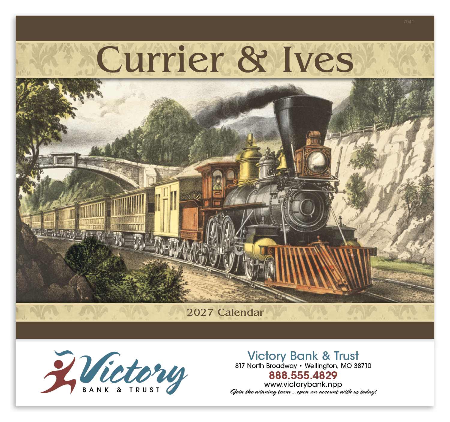 Good Value™ Currier & Ives - Stapled Calendar 61