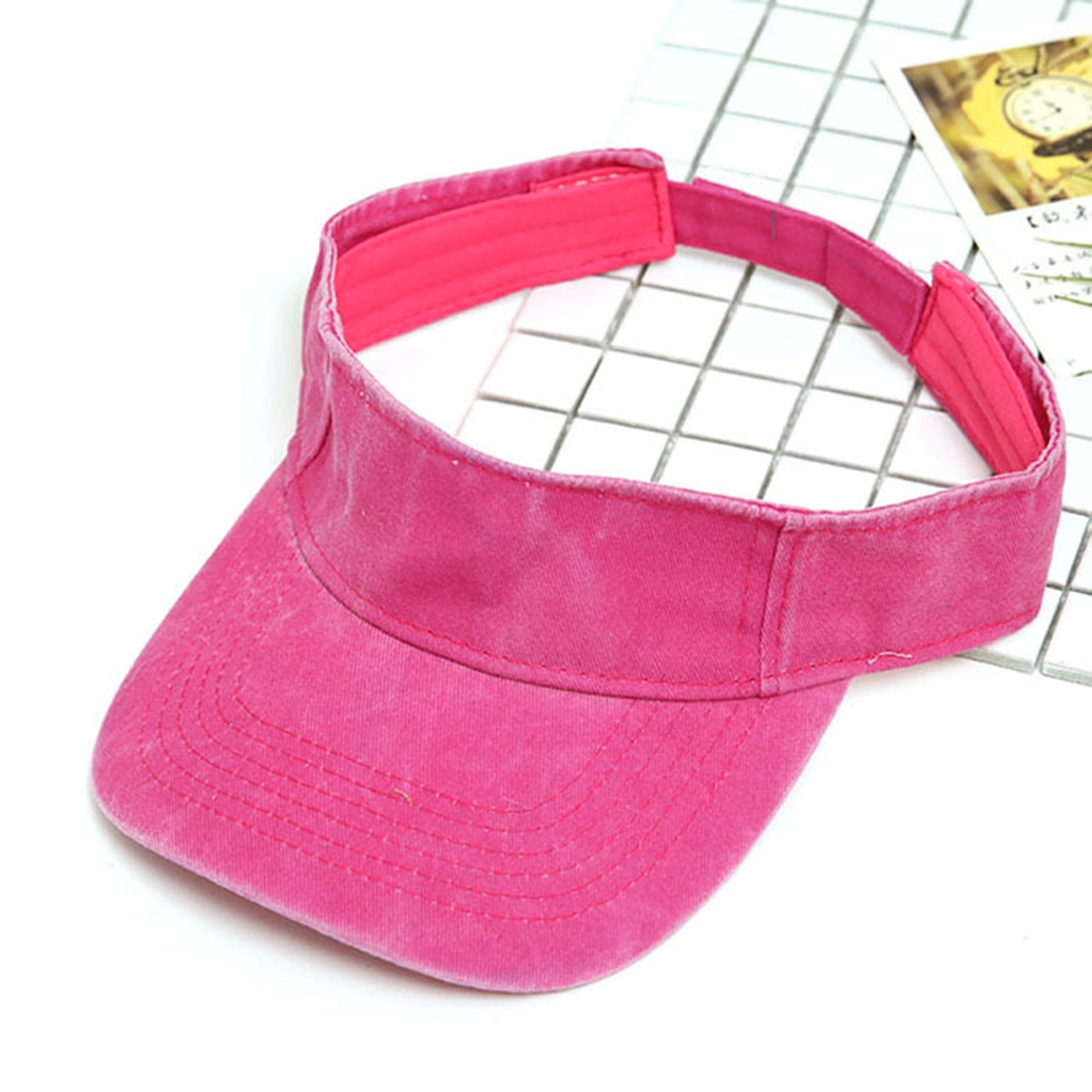 Sun Visor Hats Adjustable Empty Top Cotton Ball Caps 16
