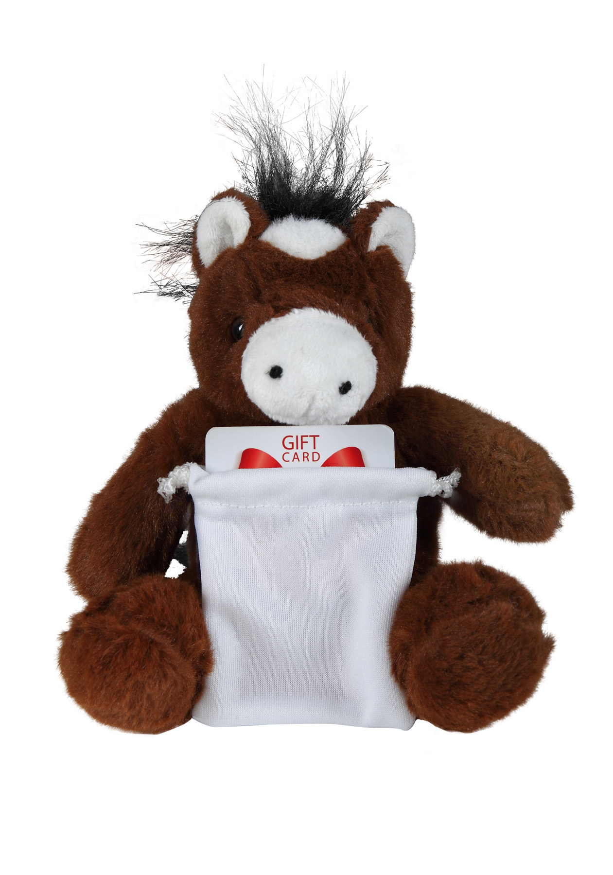 soft plush Horse with gift card sack 5