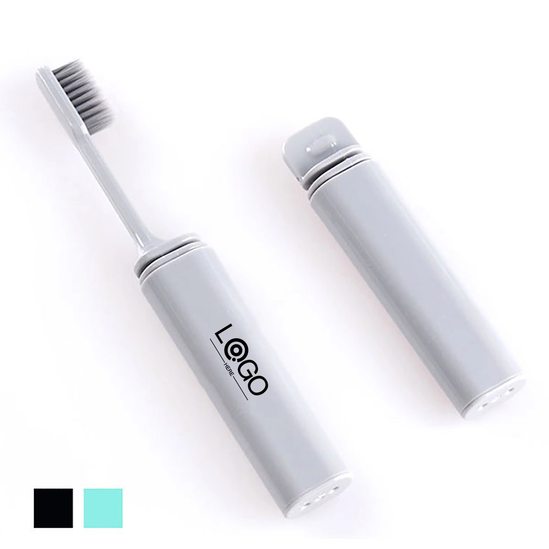 Portable Collapsible Travel Banister Toothbrush 1