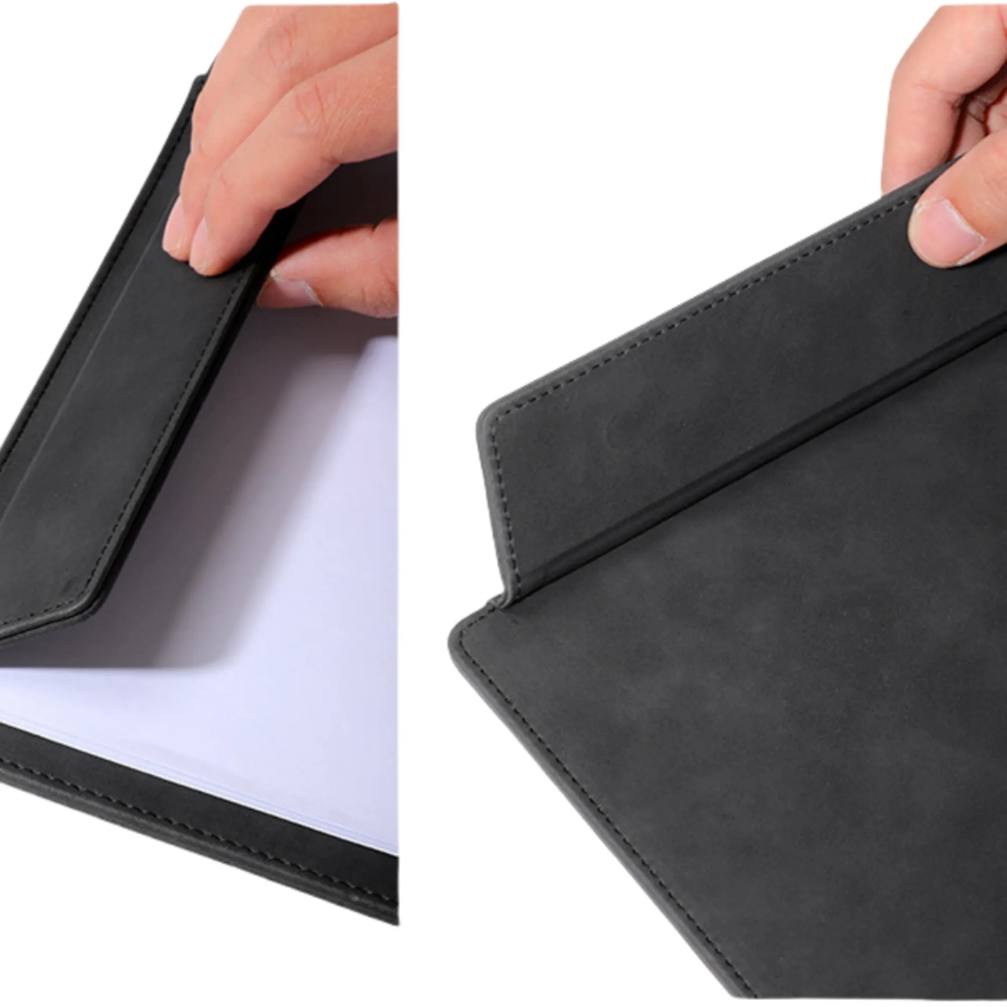 Custom Hotel Meeting A4 Size Lether Writing Board Clipboard 2