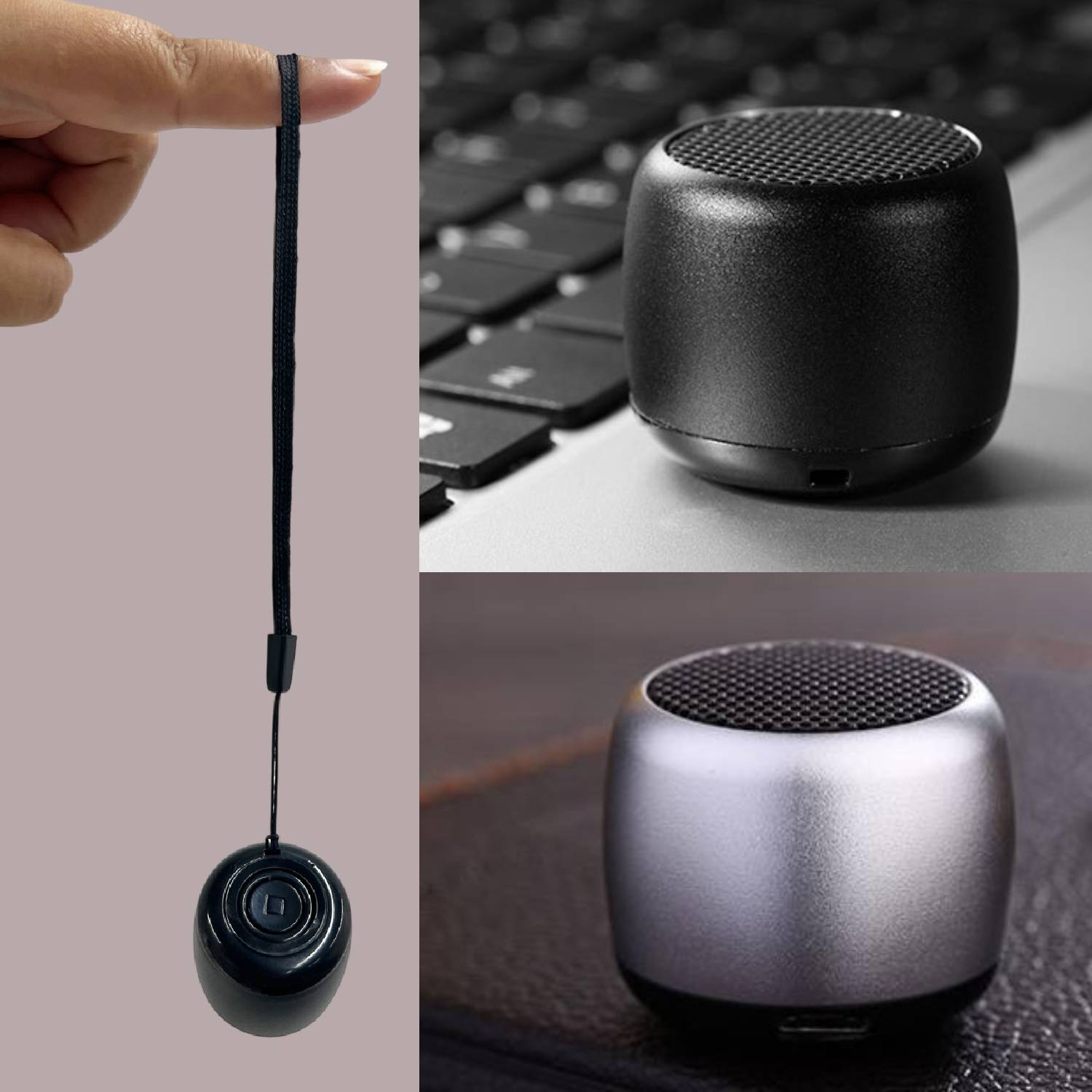 Mini Bluetooth Metal Speaker with Lanyard 9