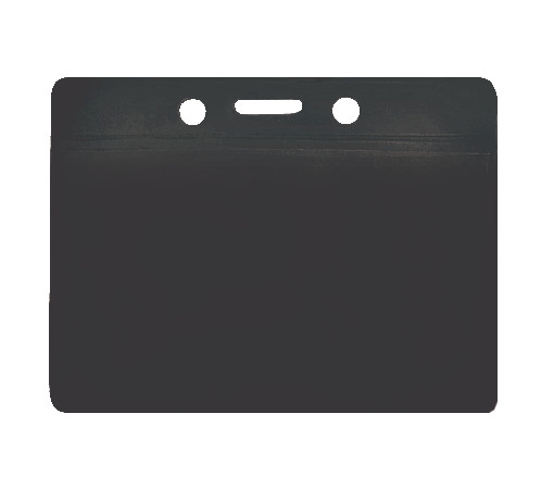 3.75" W x 3.00" H - Horizontal Colored Vinyl Badge Holder (Blank) 7