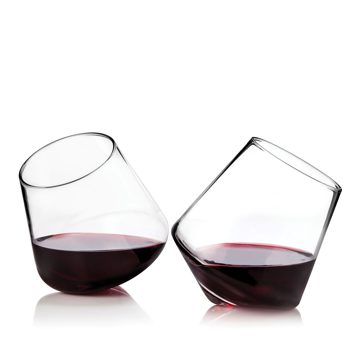 Viski® Rolling Crystal Wine Glass, set of 2 9