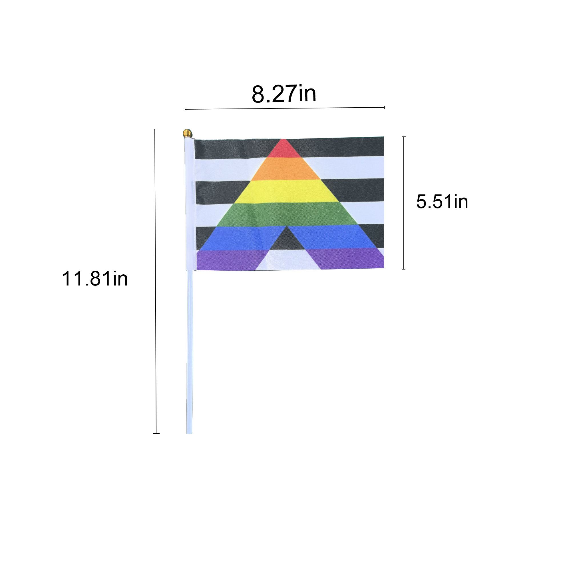 MOQ 100 pcs Promotional Hand Flag 5