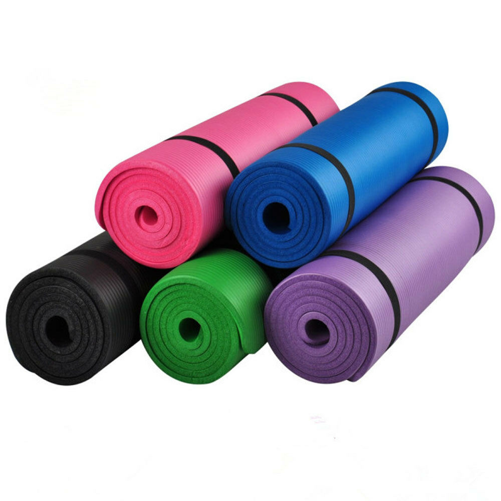 15MM Yoga Mat Non-slip Exercise Mat Pilates Training Thick Cushion Gym Fitness 5