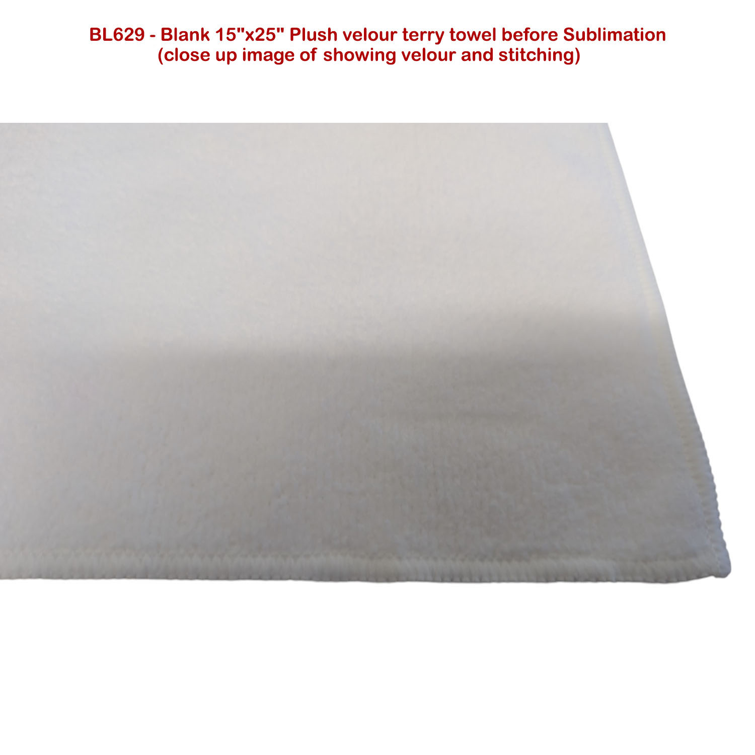 Gym, Workout, Fitness Towel in Plush and Soft Velour Terry Cotton Blend, 15x25, Sublimated 1 side. 2