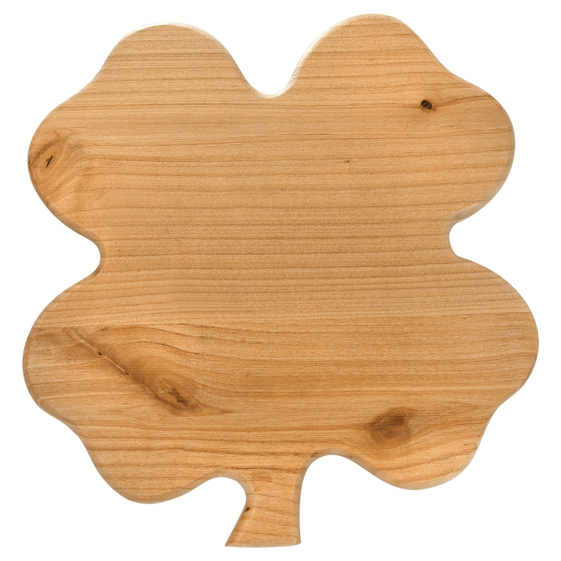 9 3/4" x 10 1/4" Alder Clover Plaque 4