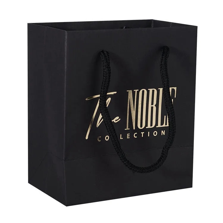 Custom Black Kraft Paper Bag 2