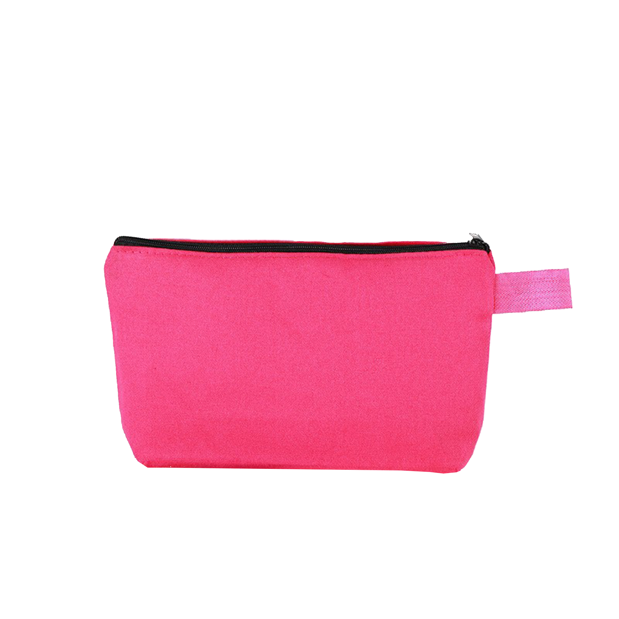 Candy Color Canvas Pencil Case Zipper Handheld Pouch 11
