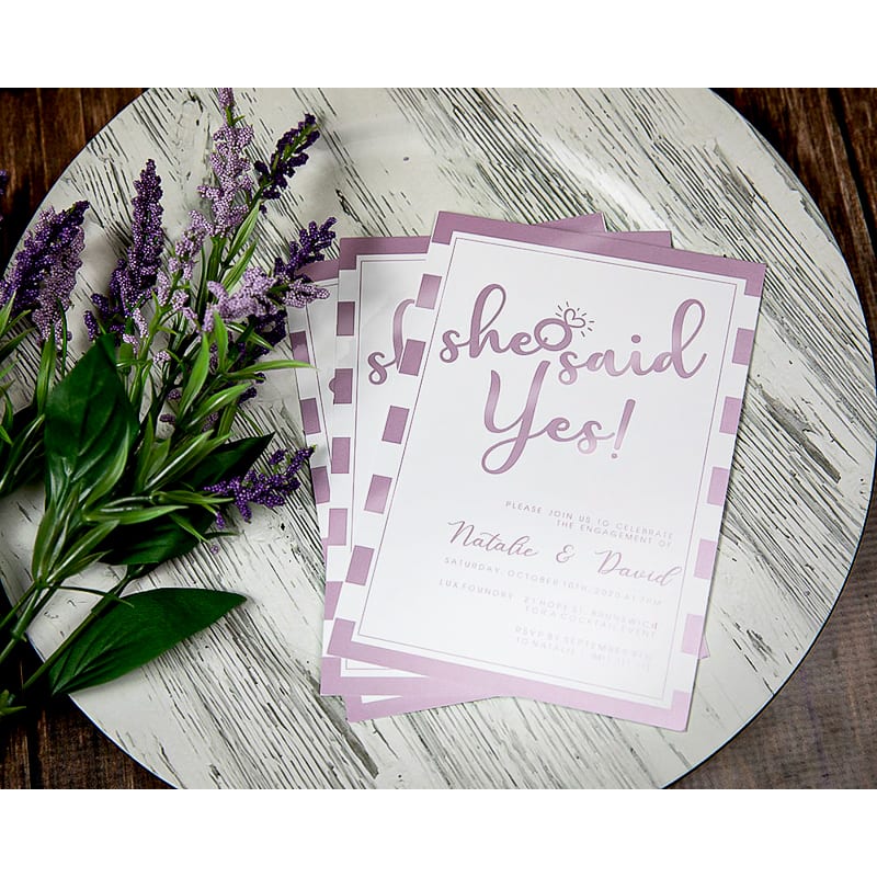 Custom Full Color 5 X 7 Inch Invitation Cards 145