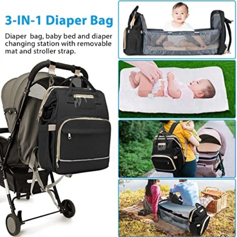 Multifuntion Diaper Backpack With Changing Station 15