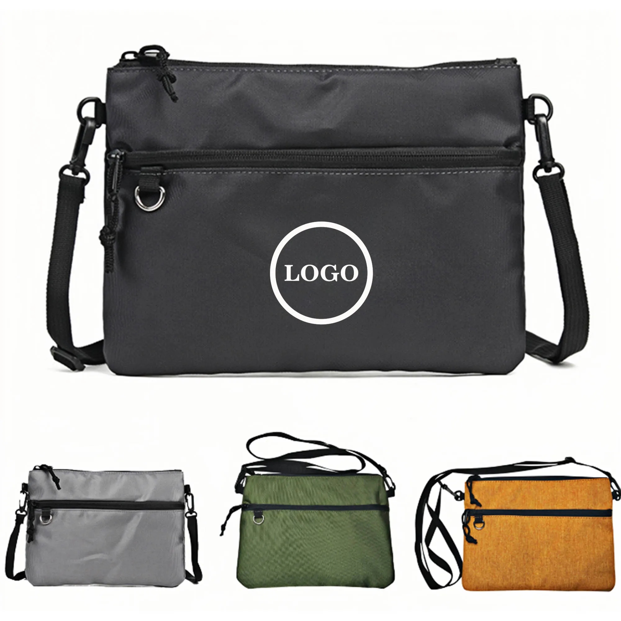 Durable Polyester Crossbody Bag With Adjustable Strap 5