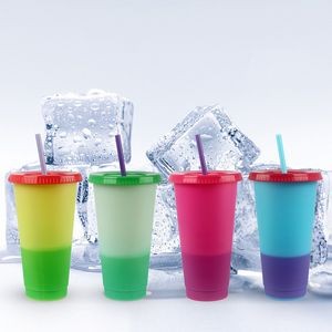 Handy 710ml Clear Plastic Color Changing Cup 21